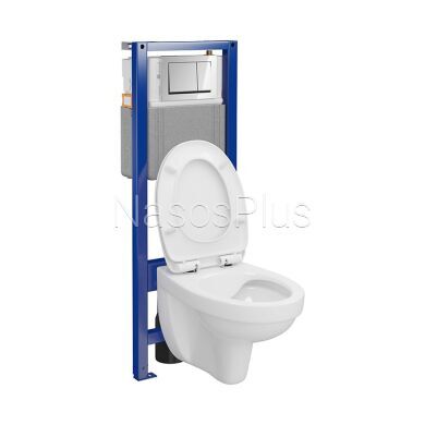 КОМПЛЕКТ С44: ИНСТ СИС-МА SYSTEM 40 MEХАН+ CERSANIA 414 з дюр сид LIFT+ кнопка смыва ENTER II хром