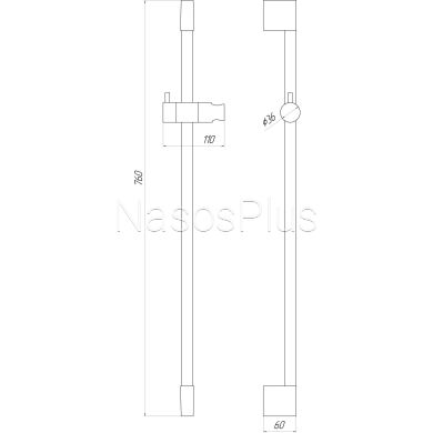 Душевая стойка TOPAZ SARDINIA TS-08107-00