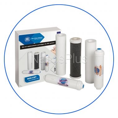 Комплект картриджів AQUAFILTER RO6-CRT для систем зворотного осмоса