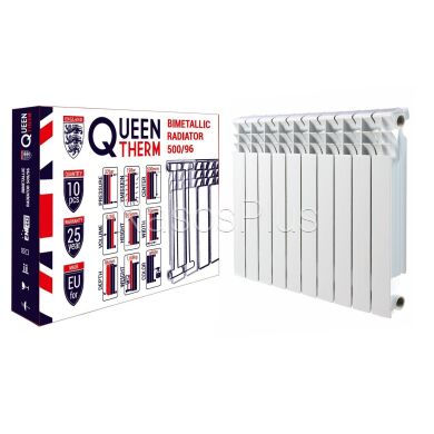Радиатор биметаллический секционный QUEEN THERM 500/96 (кратно 10) - Фото 1 Радиатор биметаллический секционный QUEEN THERM 500/96 (кратно 10)