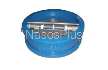 Клапан зворотній двостулковий міжфланцевий ДУ 50 PN16 - Фото 1 Клапан зворотній двостулковий міжфланцевий ДУ 50 PN16