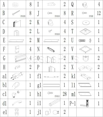 Душевой бокс квадратный NIDA L90FFS BRAVO (4уп.)