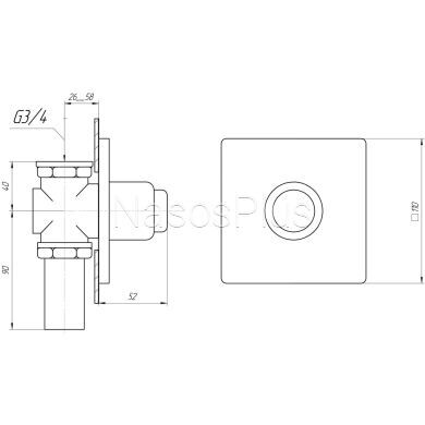 Кран-дозатор для унитаза TREMOLADA ТREMO-471
