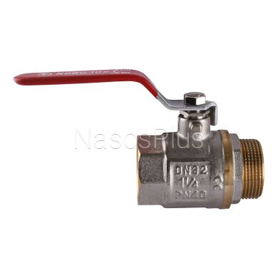 Кран шаровый прямой SOLOMON 1 1/4&Prime; НВ КР PN40 В1002FM