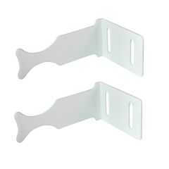 Комплект кронштейнов радиатора CRISTAL NS-1014 (NR-1012W) угловой белый 45х75х100мм (2шт)