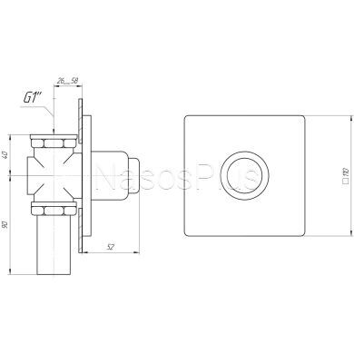 Кран-дозатор для унитаза TREMOLADA ТREMO-471А