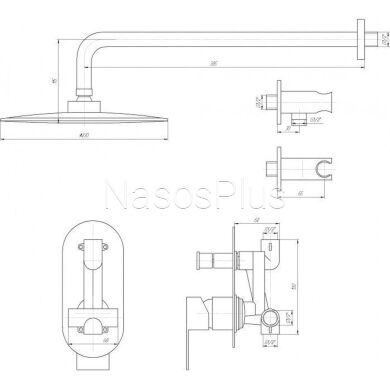 Душова система вбудована TOPAZ BARTS TBG 07205-G-H36 - Фото 8 Душова система вбудована TOPAZ BARTS TBG 07205-G-H36