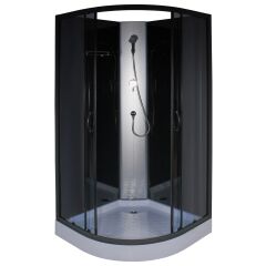 Душевой бокс полукруглый без крыши SAN L90GBB BRAVO (3уп.)