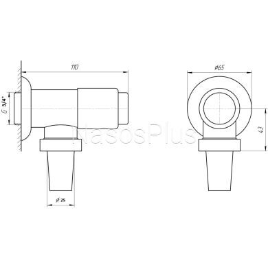 Кран-дозатор для унитаза TREMOLADA ТREMO-472