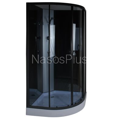 Душевой бокс полукруглый без крыши SAN L90GBB BRAVO (3уп.) - Фото 4 Душевой бокс полукруглый без крыши SAN L90GBB BRAVO (3уп.)