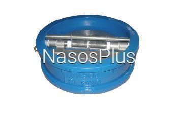 Клапан зворотній двостулковий міжфланцевий ДУ 150 PN16 - Фото 1 Клапан зворотній двостулковий міжфланцевий ДУ 150 PN16