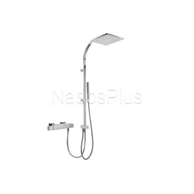 Душова система TRES CUADRO-TRES Termostatica 00738501,Лійка 250*250мм Spain - Фото 1 Душова система TRES CUADRO-TRES Termostatica 00738501,Лійка 250*250мм Spain