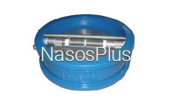 Клапан зворотній двостулковий міжфланцевий ДУ 200 PN16 - Фото 1 Клапан зворотній двостулковий міжфланцевий ДУ 200 PN16