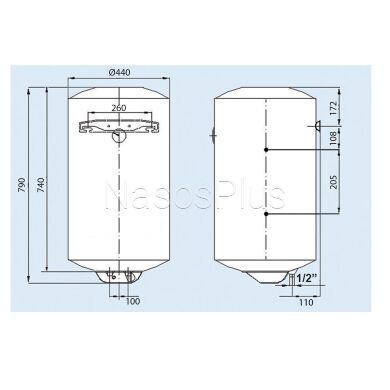Водонагрівач LEOV LCV Comby 80 l непрямий нагрів (80L C)