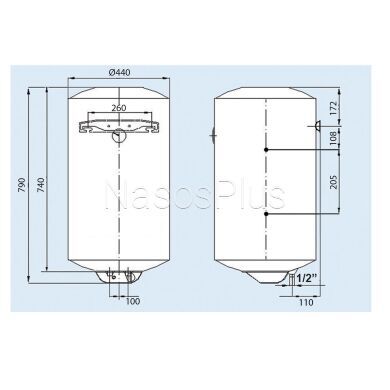Водонагреватель LEOV LCV Comby 80 l косвенный нагрев