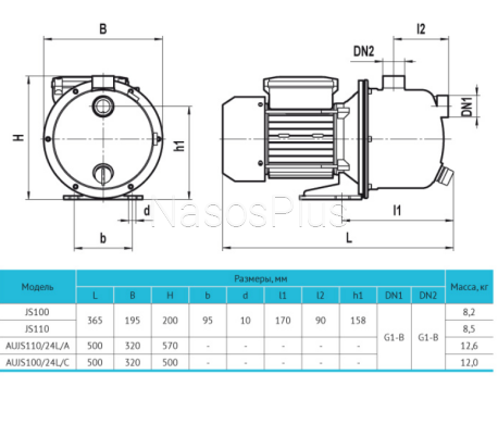 Насосная станция rudes AUJS100/24L - Фото 4 Насосная станция rudes AUJS100/24L