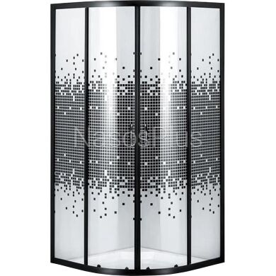 Душевая кабина полукруглая без поддона WISLA N90TB.Mosaic BRAVO (1уп.)