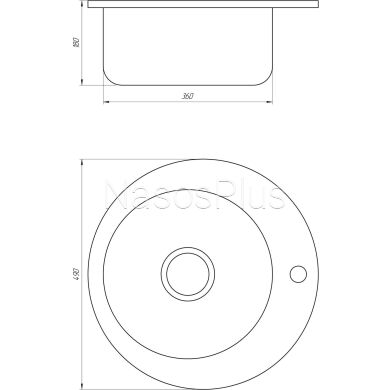 Мойка кухонная Mira MR 490 D Decor