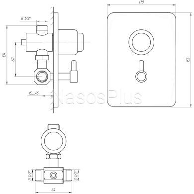 Смеситель-дозатор для душа TREMOLADA ТREMO-467MIX