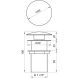 Донний клапан Globus Lux HG15-02A BR (Click-clack)