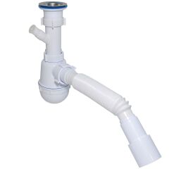 Сифон Waterstal А-40059 для мойки 1 1/2&Prime; с отводом под стиральную машину