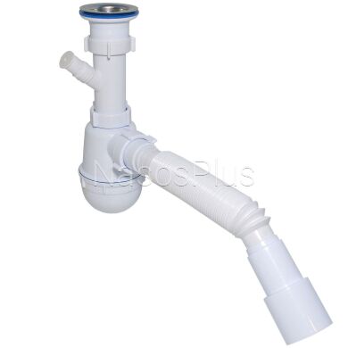 Сифон Waterstal А-40059 для мойки 1 1/2&Prime; с отводом под стиральную машину