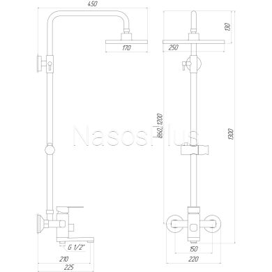 Душова система DOMINO DMS-0005