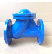 Клапан зворотній шаровий фланцевий ДУ 100 PN16 - Фото 1 Клапан зворотній шаровий фланцевий ДУ 100 PN16