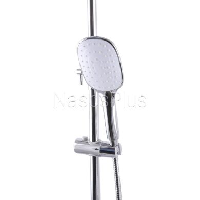 Душова система TOPAZ ODISS TO 18102-H52 з виливом, комплект, кругла штанга Н-130см