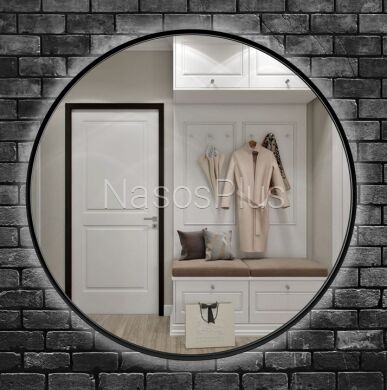 Зеркало UNIO MRR-10 RND-S 800 x 800 mm LED BL c сенсором - Фото 3 Зеркало UNIO MRR-10 RND-S 800 x 800 mm LED BL c сенсором