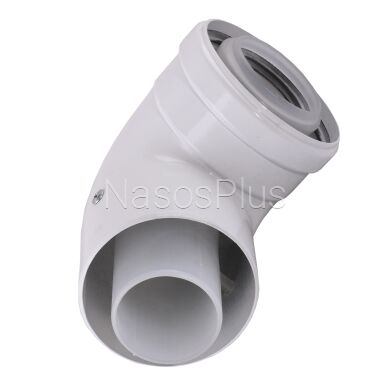 Колено 90 градусов, d=60/100 mm CE.00.34 C Конденсационное