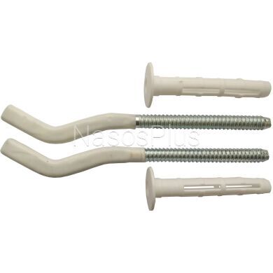 Комплект кронштейнів радіатора CRISTAL NS-1015 штирьковий прорезинений з дюбелем &Oslash;9х170мм (2шт)