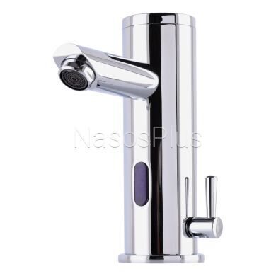 Смеситель сенсорный для умывальника HOTEC 19.115 DC/AC Hot/Cold с трансформатором