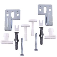 Універсальний комплект L-кронштейнів навісного кріплення панельного радіатора NS-1017 CRISTAL (2 шт)