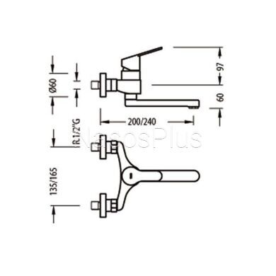 Смеситель для кухни TRES BM 139418