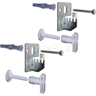 Універсальний комплект L-кронштейнів навісного кріплення панельного радіатора NS-1017 CRISTAL (2 шт)