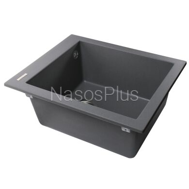 Гранитная мойка Globus Lux LAMA серый металлик 410х500мм-А0003