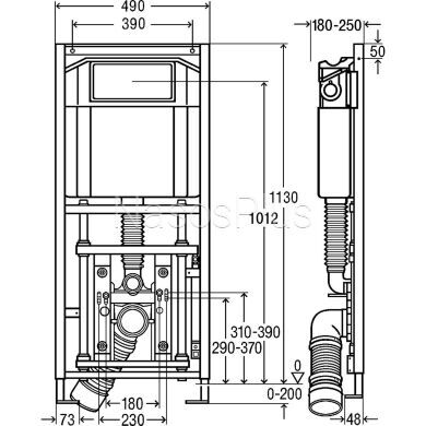 Модуль-бачок для унитаза Eco Plus Viega 708764+708962