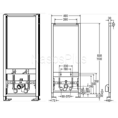 Модуль-рама для биде Eco Plus VIEGA 727901