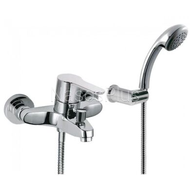 Комплект змішувачів TRES BM-TRES 13456780IN-BOX (для умивальника та ванни),душ. лійка,шланг,штанга - 3 в1