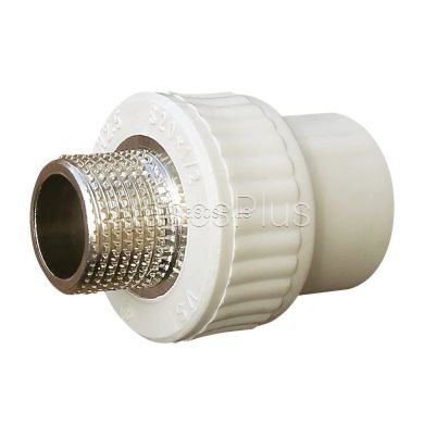 1005 Муфта полипропиленовая с наружной резьбой VS Plast 40x1 1/4" 1005 Муфта полипропиленовая с наружной резьбой VS Plast 40x1 1/4"