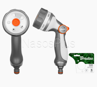 Пистолет поливочный 7 режимов, SMOOTH CONTROL, WHITE LINE