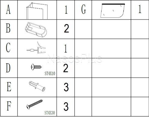 Шторка для ванної ELBA 80TC (80T) BRAVO (1уп.)