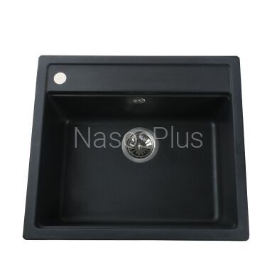 Гранитная мойка Globus Lux VOLTA черный 570х510мм-А0002