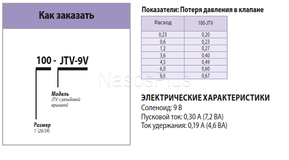 Электроклапан Rain Bird JAR TOP 100-JTV-9V соленоид 9В 1" ВР - Фото 2 Электроклапан Rain Bird JAR TOP 100-JTV-9V соленоид 9В 1" ВР