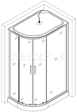 Душевой бокс ассиметричный правый REGA L120GBSR (L120BR) BRAVO (3уп.) - Фото 7 Душевой бокс ассиметричный правый REGA L120GBSR (L120BR) BRAVO (3уп.)