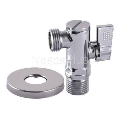 Кран шаровый угловой с фильтром SOLOMON 1/2&Prime;x1/2&Prime; А7041(7043)