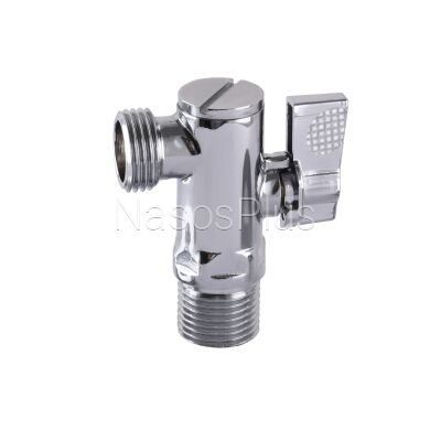 Кран шаровый угловой с фильтром SOLOMON 1/2&Prime;x1/2&Prime; А7041(7043)