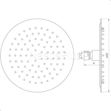 Душевая лейка Globus Lux STS-0200