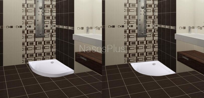 Душевой поддон полукруглый PILICA RS100I BRAVO (2уп.)